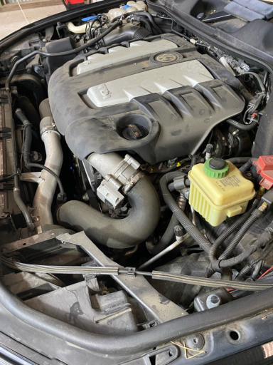 Motorraum vorher